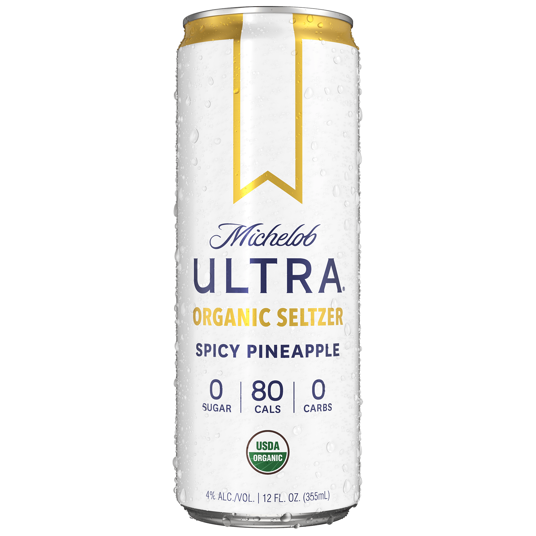 Mich Ultra Organic Seltzer Spicy Pineapple Ned Kelly's Pub